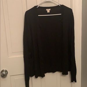 Black J. Crew Cardigan